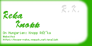 reka knopp business card